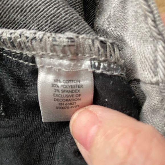 SOLD Christopher & Banks denim jeans gray with fancy back pockets size 14 - Picture 10 of 12